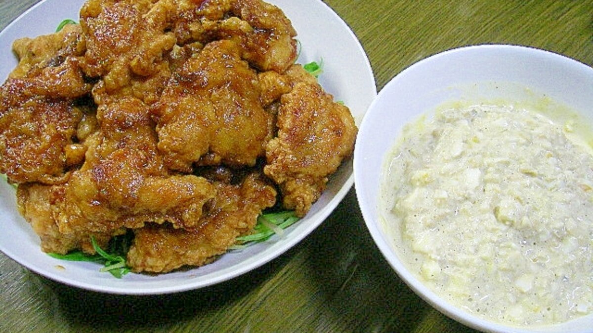 基本の美味しいチキン南蛮 唐揚げバージョン レシピ 作り方 By Nkkmarine 楽天レシピ